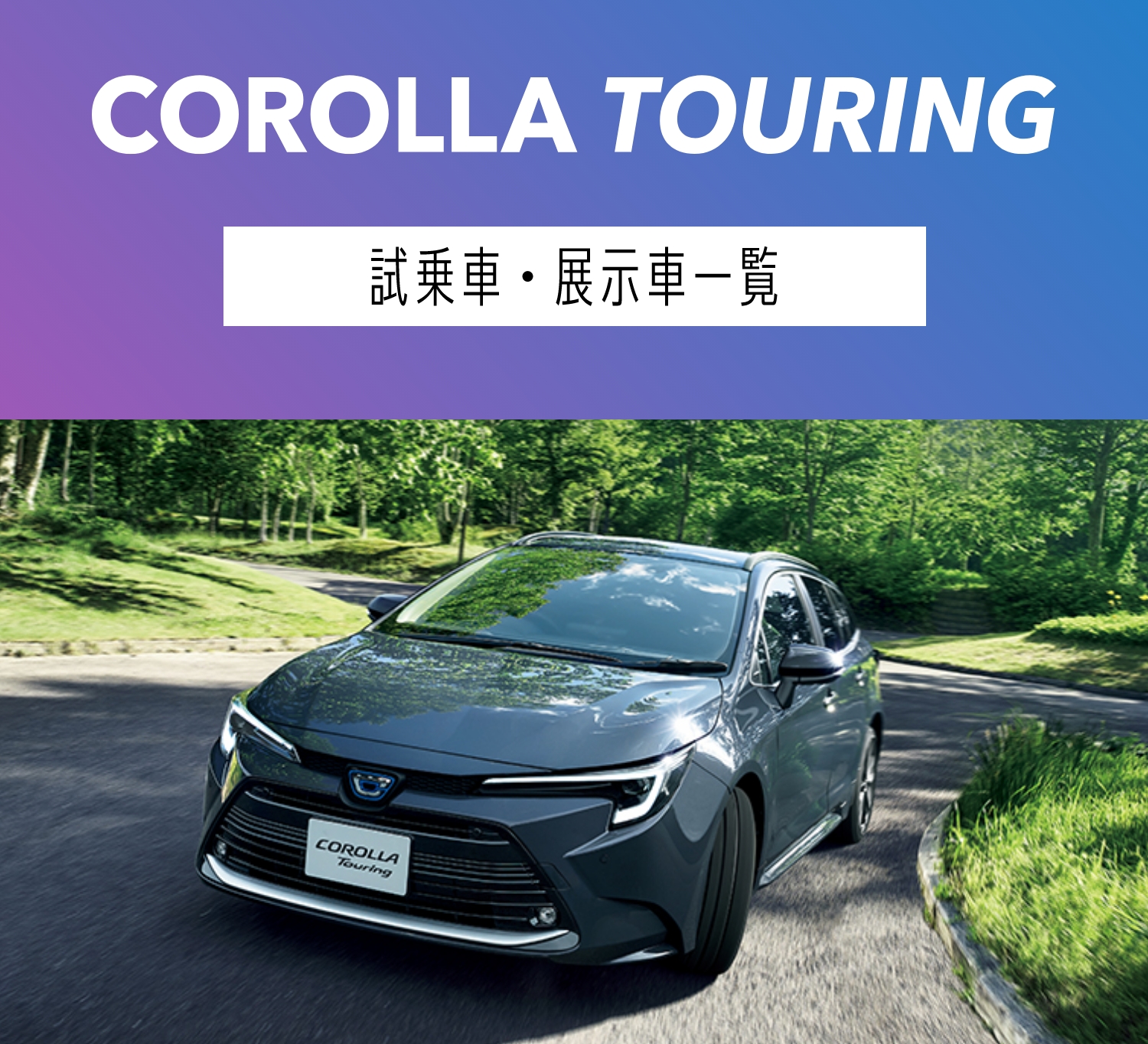 COROLLATOURING試乗車・展示車一覧