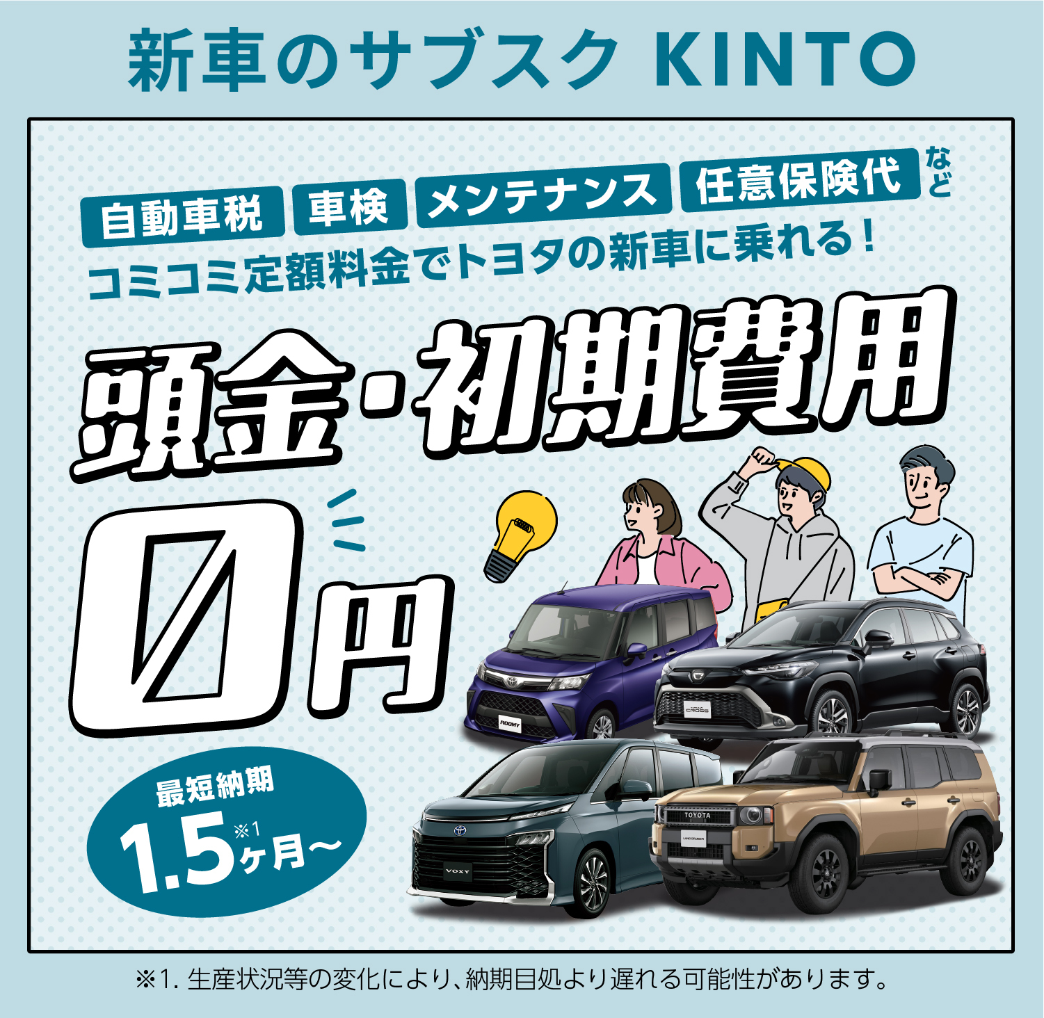 新車のサブスクKINTO